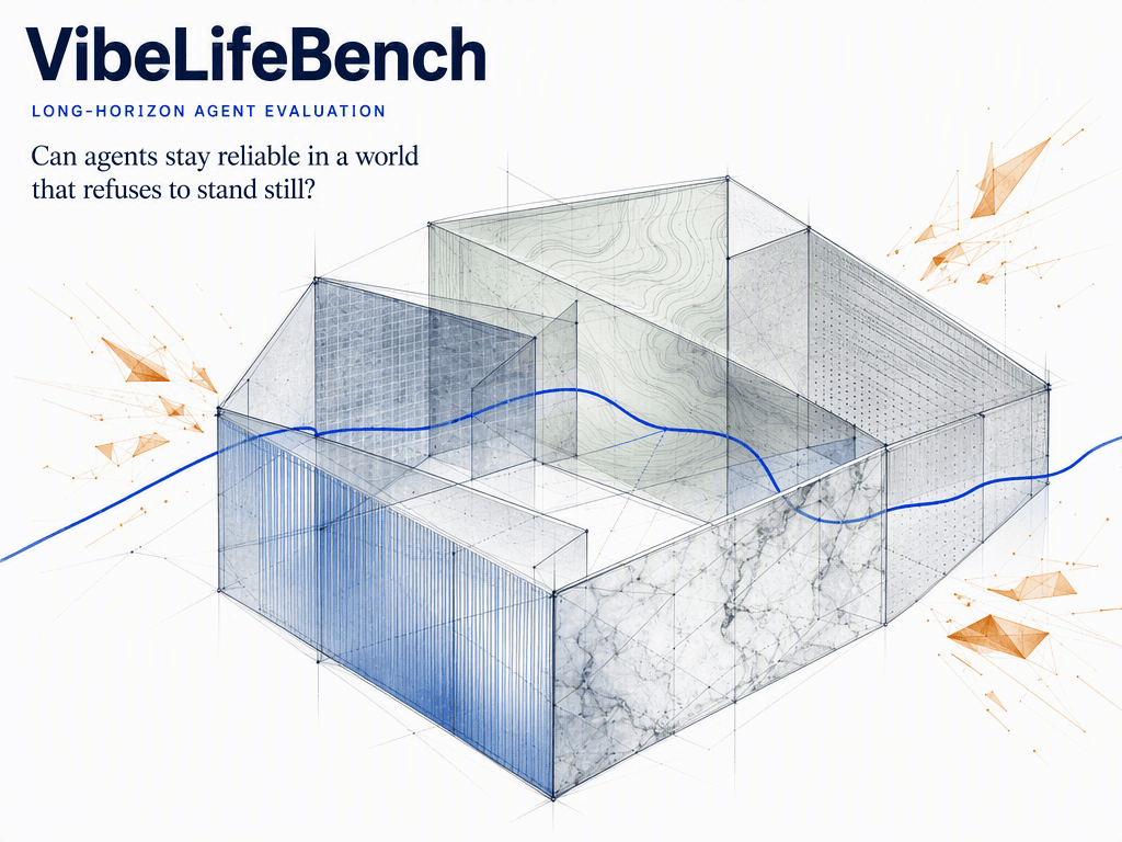 VibeLifeBench: Teaching Agents to Work Over the Long Term in a living World